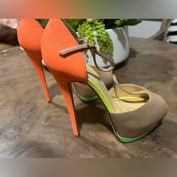 Giuseppe Zanotti tri color platform heel size 38 US 8 - Picture 9 of 12